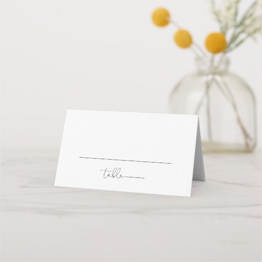 Elegante eenvoudige kalligrafie bruiloft plaats ka (Voorkant)