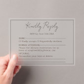 Elegante eenvoudige minimale script vriendelijk an acryl uitnodigingen (Insitu (Draagbaar))