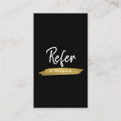 Elegante eenvoudige minimale zakelijke Logo Aanbevelingskaartje (Voorkant)