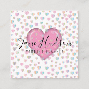 Elegante Eenvoudige Minimalistische Bewerkbare Zak Vierkante Visitekaartje