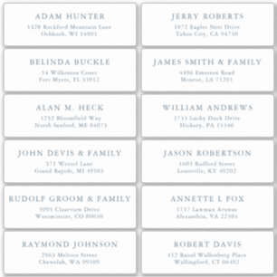 Elegante eenvoudige minimalistische moderne adresl sticker