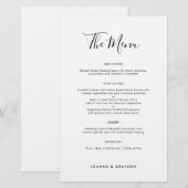 Elegante eenvoudige minimalistische moderne bruilo (Voorkant / Achterkant)