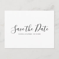 Elegante eenvoudige minimalistische moderne save t
