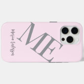 Elegante eenvoudige minimalistische pastel initial Case-Mate iPhone case (Achterkant (horizontaal))
