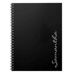 Elegante eenvoudige moderne chique trendy monogram notitieboek