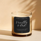 Elegante eenvoudige moderne kaars label