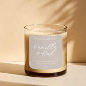 Elegante eenvoudige moderne kaars label