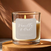 Elegante eenvoudige moderne kaars label