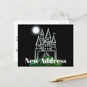Elegante Eenvoudige Nieuwe Huisadres Aankondiging Briefkaart