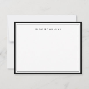 Elegante Eenvoudige Rand Modern Minimalistisch Notitiekaartje