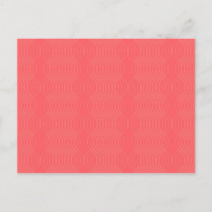 Elegante, eenvoudige, rode, moderne golvende lijne briefkaart