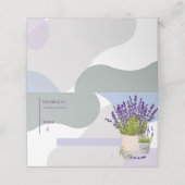 Elegante Eenvoudige Schattigee Lavendel Bloemen Hu (Buitenkant ongevouwen)