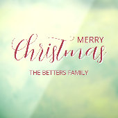 Elegante eenvoudige schone Frosted Berry Kerstmis Raamsticker (Vel 3)