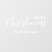 Elegante eenvoudige schone kerst raamsticker (Vel)