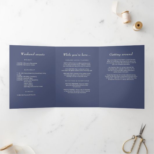 Elegante Eenvoudige Toekomst Dusk met Monogram Tro Drieluik Programma (Binnen)