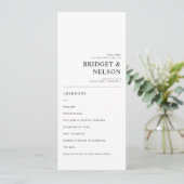 Elegante eenvoudige typografie Modern huwelijkspro (Staand voorkant)