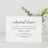 Elegante eenvoudige typografie | repetitiediner kaart (Staand voorkant)