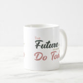 Elegante Eenvoudige Typografie Zachte Aardse Vet S Koffiemok (Voorkant rechts)