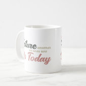Elegante Eenvoudige Typografie Zachte Aardse Vet S Koffiemok (Voorkant links)
