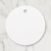 Elegante eenvoudige zwart-wit bruiloft dank u bedankjes labels (Achterkant)