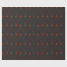 Elegante eenvoudige zwarte en rode kerst cadeaupapier