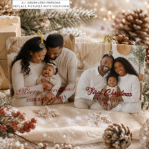 Elegante eerste kerst als ouders 2 foto's