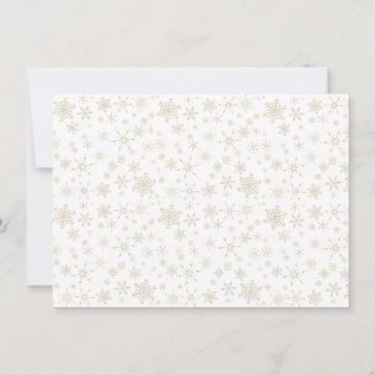 Elegante eerste kerstviering Save the Date (Achterkant)