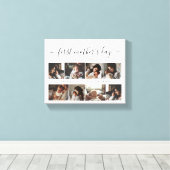 Elegante eerste Moederdag aangepaste fotocollage Canvas Afdruk (Insitu (Houten vloer))