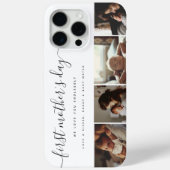 Elegante eerste Moederdag aangepaste fotocollage Case-Mate iPhone Case (Achterkant)