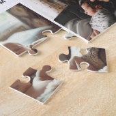 Elegante eerste Moederdag aangepaste fotocollage Legpuzzel (Zijkant)