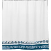 Elegante Eeuwige Levenscyclus Mongoolse Patroon Douchegordijn (Voorkant)