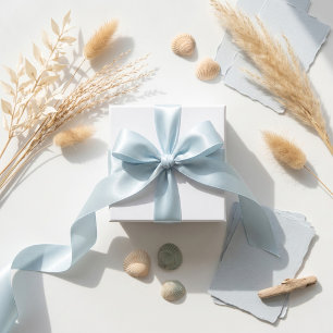 Elegante effen blauwe huwelijkslint lint