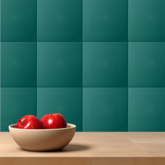 Elegante effen kleur effen alpine groen tegeltje