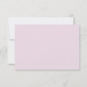 Elegante effen witte lavendel RSVP Kaartje (Achterkant)