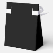 Elegante effen zwarte bedankdoosjes (Achterkant)