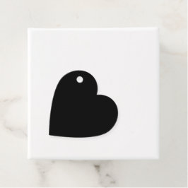 Elegante effen zwarte bedankjes labels