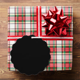 Elegante effen zwarte ornament kaart