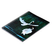 Elegante Egrets in Dance Notitieboek (Linkerzijde)