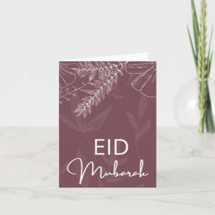 elegante eid mubarak kaart