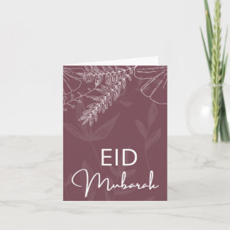 elegante eid mubarak kaart