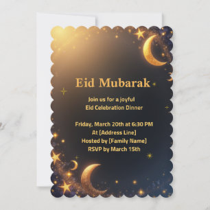 Elegante Eid-vieringsuitnodiging Kaart