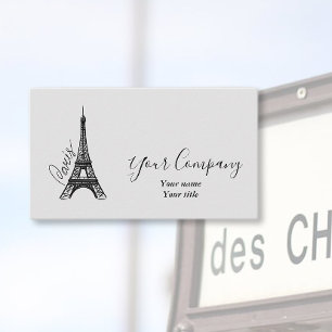 Elegante Eiffeltoren Visitekaartje