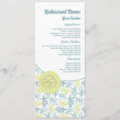 Elegante Eikenboom, Restaurant Slimline Menu (Voorkant)