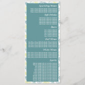 Elegante Eikenboom, Restaurant Slimline Menu (Achterkant)