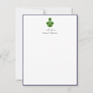 Elegante eikenhouten briefkaart