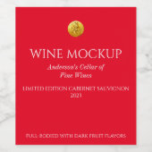 Elegante Elegant Elegant Custom Wine Labels Wijn Etiket (Enkel label)