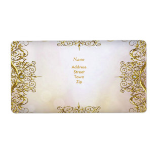 Elegante Elite Witgouden Trouwgoud Beige Etiket