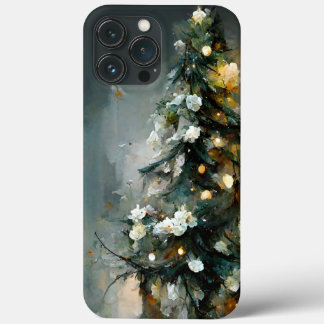 Elegante en artistieke kerstboom iPhone 13 pro max hoesje