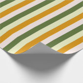 Elegante en chique warme groene, roze en gouden st cadeaupapier (Hoek)