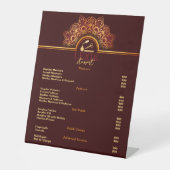 Elegante en Classy Nail Tech prijslijst Reclamebord Met Voetstuk (Voorkant)